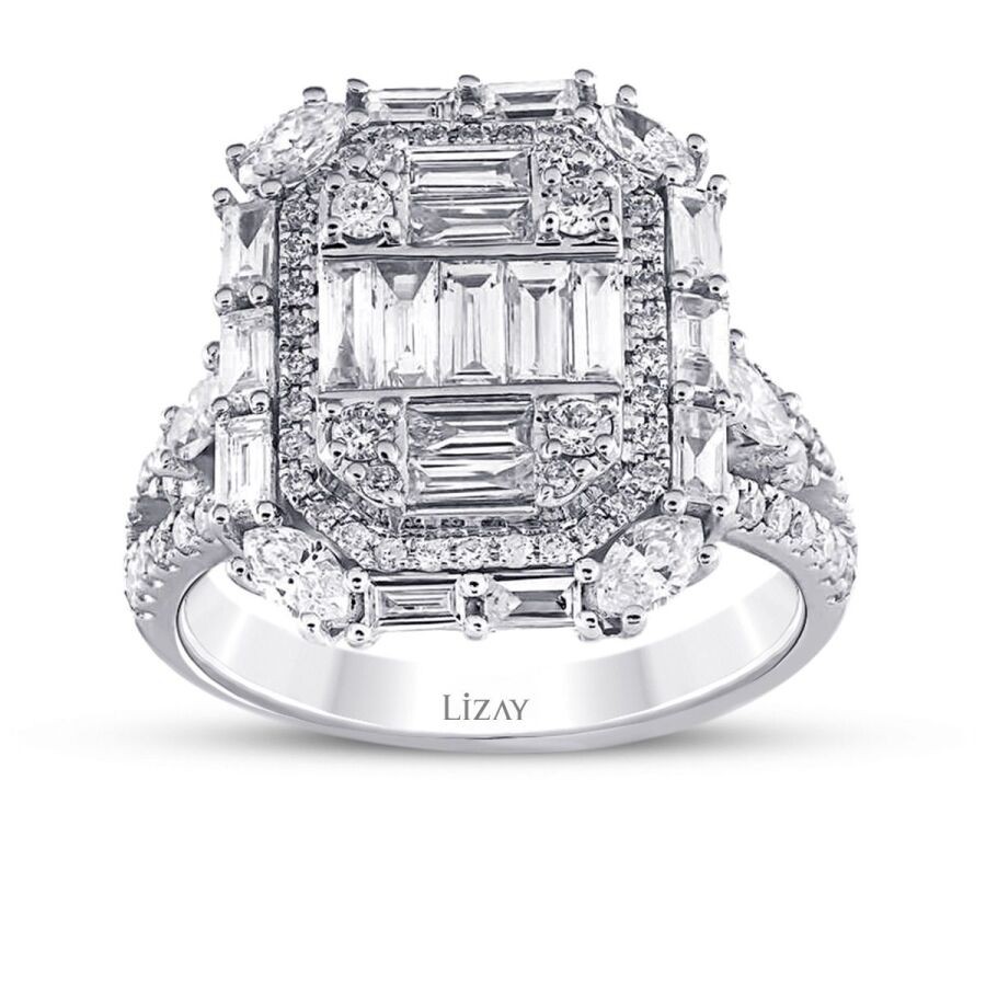 1.90 Carat Diamond Baguette Ring