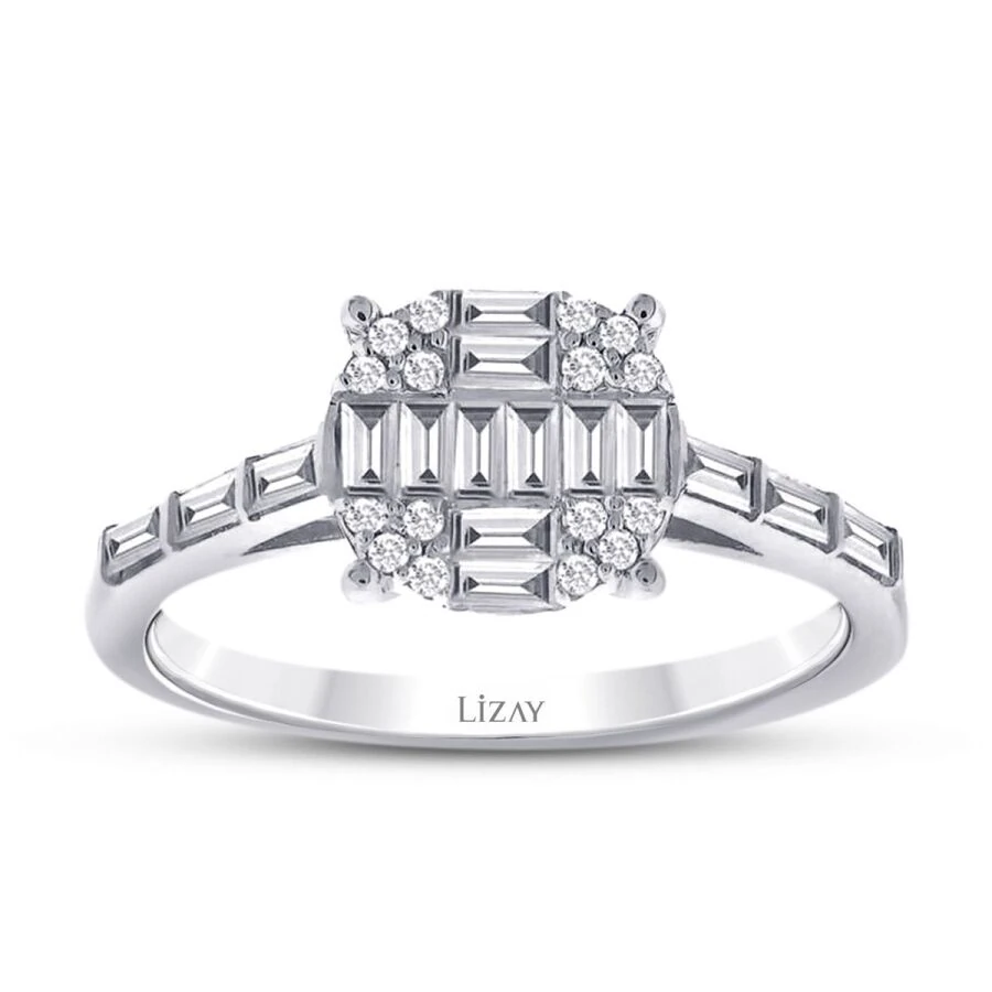 0.55 Carat Diamond Baguette Ring