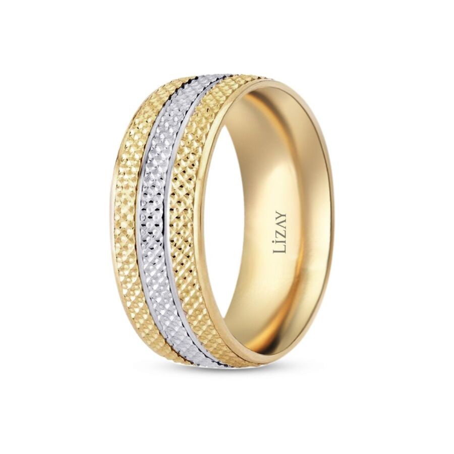 Gold Zweifarbiger Ehering