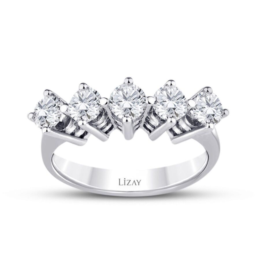 1,16 Karat Diamant Fünf-Stein Ring