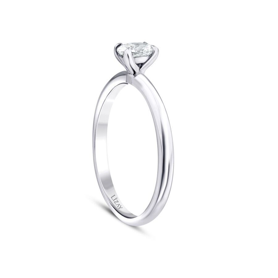 0.50 Carat Diamond Oval Solitaire Engagement Ring