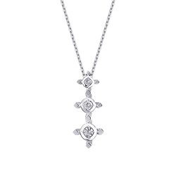 0.10 Carat Diamond Tria Necklace