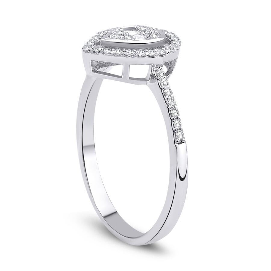 0.20 Carat Diamond Baguette Ring
