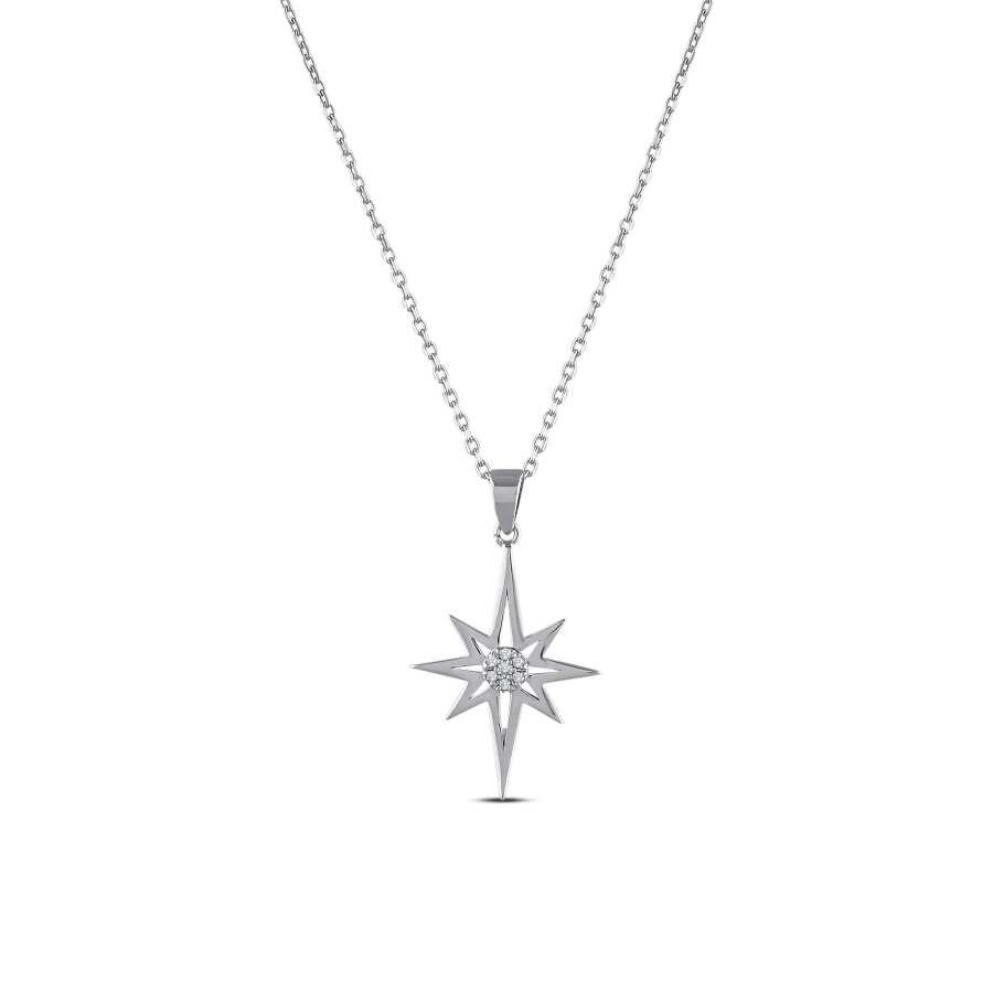 0.04 Carat Diamond Star Ring