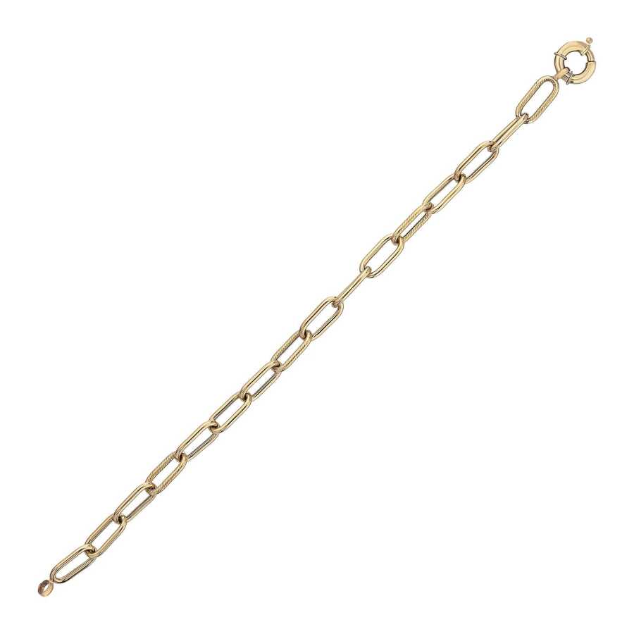 Gold Paperclip Chain Bracelet