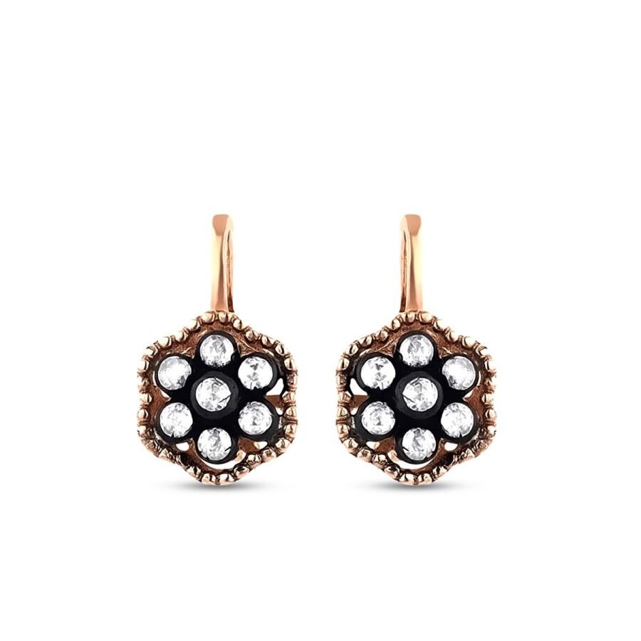 0,39 Karat Diamant Rosen Ohrringe
