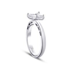 0.39 Carat Diamond Flower Marquise Ring
