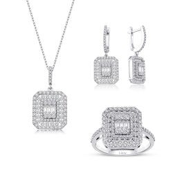 2.93 Carat Diamond Baguette Set