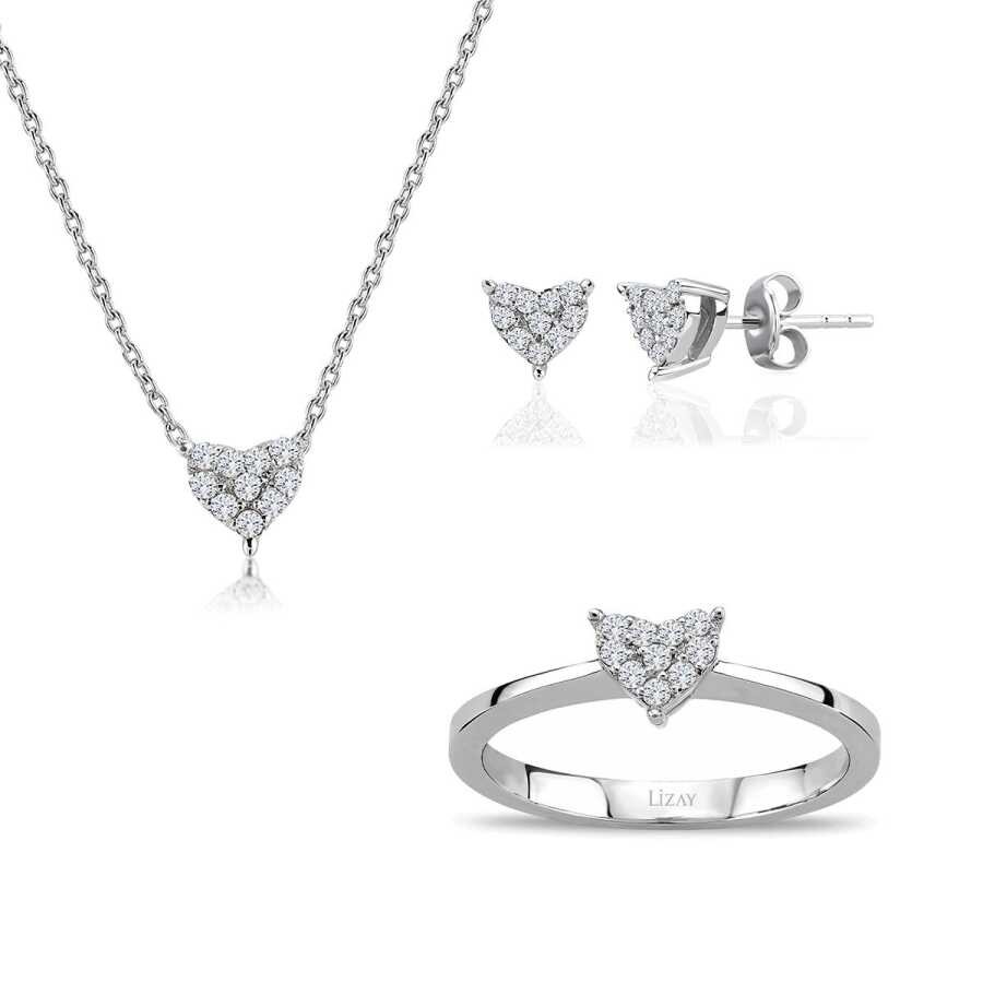 0.36 Carat Diamond Heart Mini Set