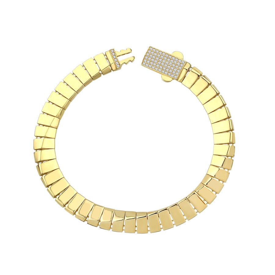 Gold Patterned Bracelet