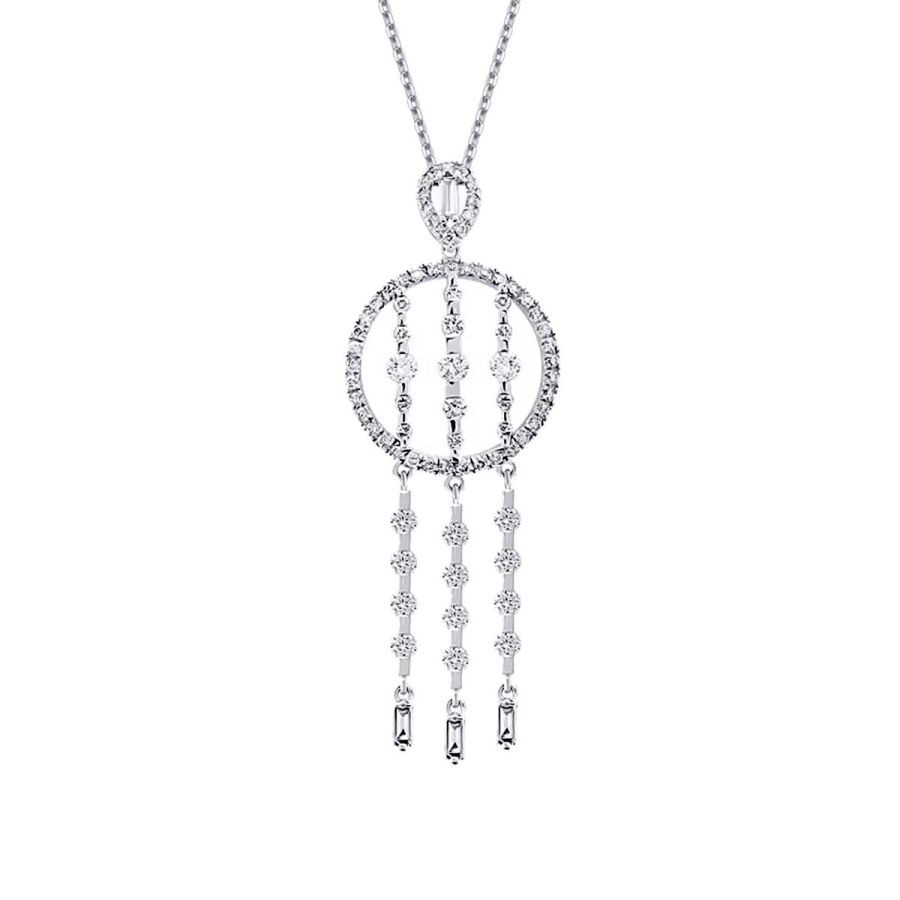 0.98 Carat Diamond Trend Baguette Necklace