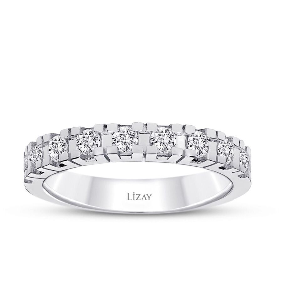 0,62 Karat Diamant Halb-Eternity Ring