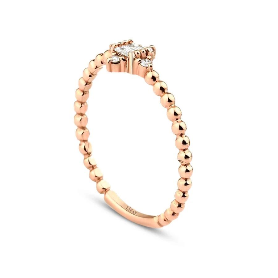 0.12 Carat Diamond Baguette Ring