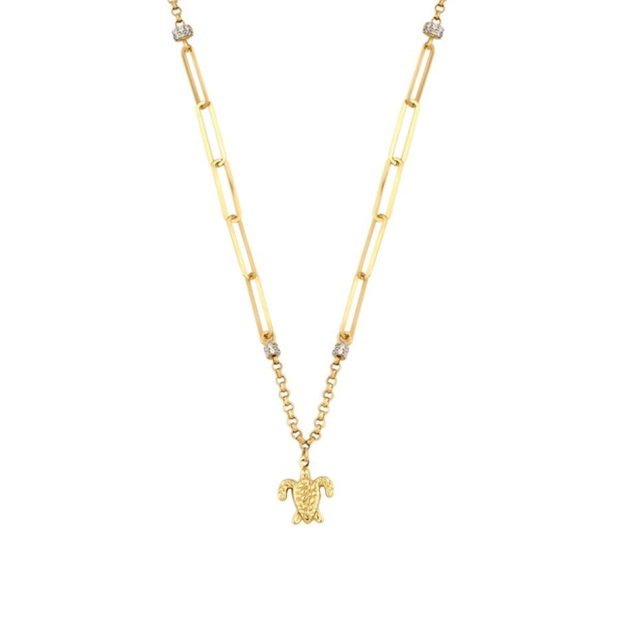 Gold Turtle Trend Necklace