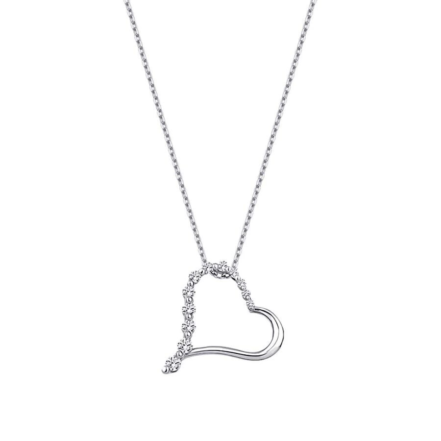 0.23 Carat Diamond Heart Necklace