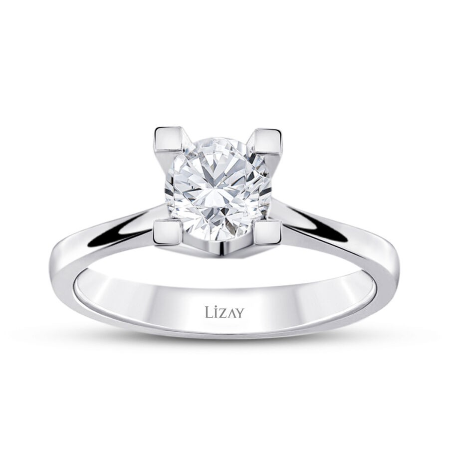 0.70 Carat Diamond Round Solitaire Engagement Ring