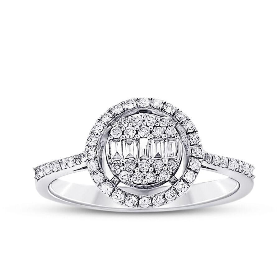 0.34 Carat Diamond Baguette Ring