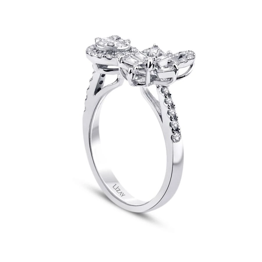 0.57 Carat Diamond Baguette Ring