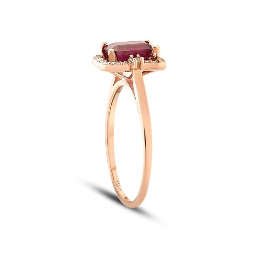 1.69 Carat Diamond Ruby Ring