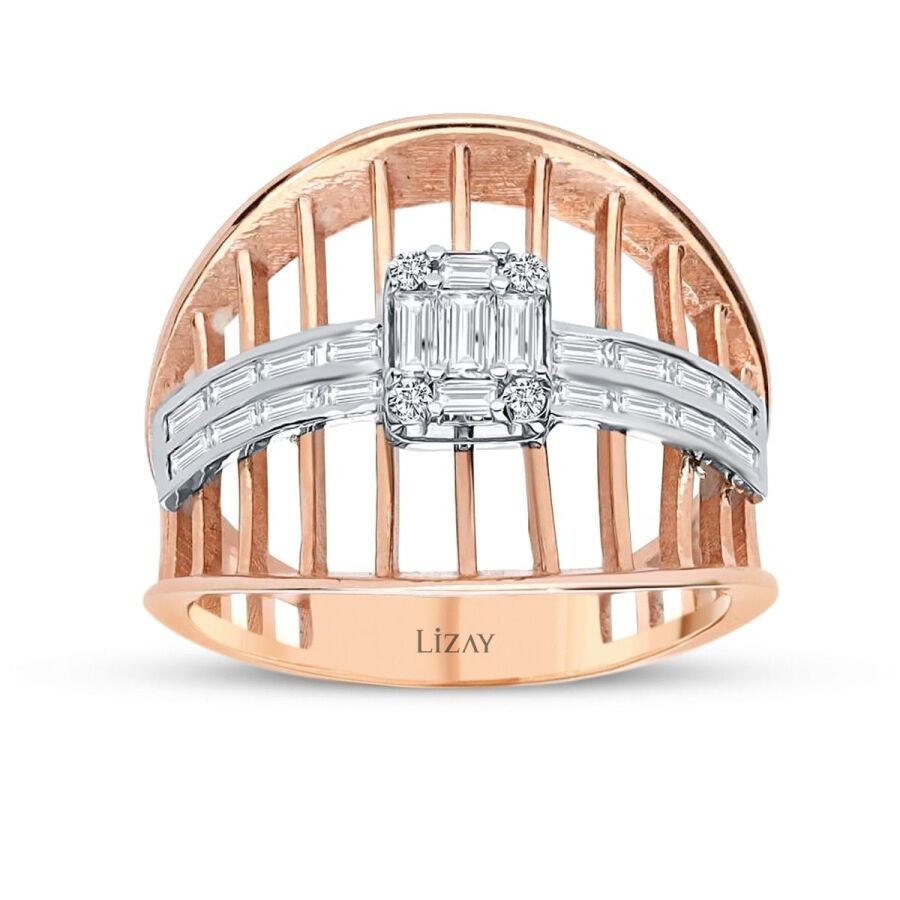 0.62 Carat Diamond Baguette Ring