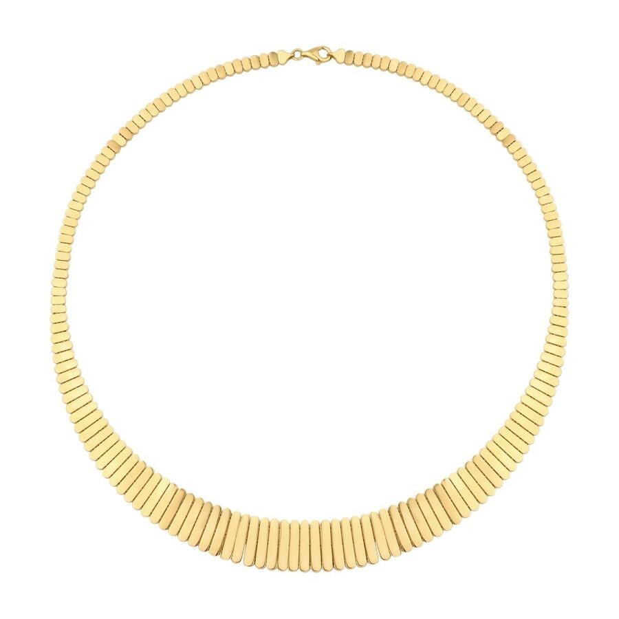 Gold Patterned Necklace