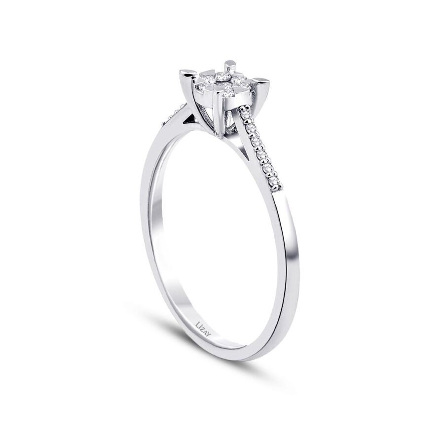 0,16 Karat Diamant Baguette Ring