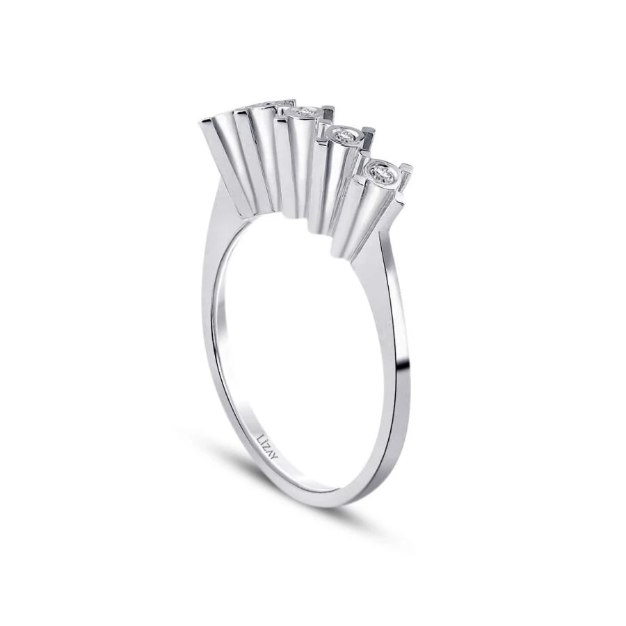 0.05 Carat Diamond Five-Stone Ring