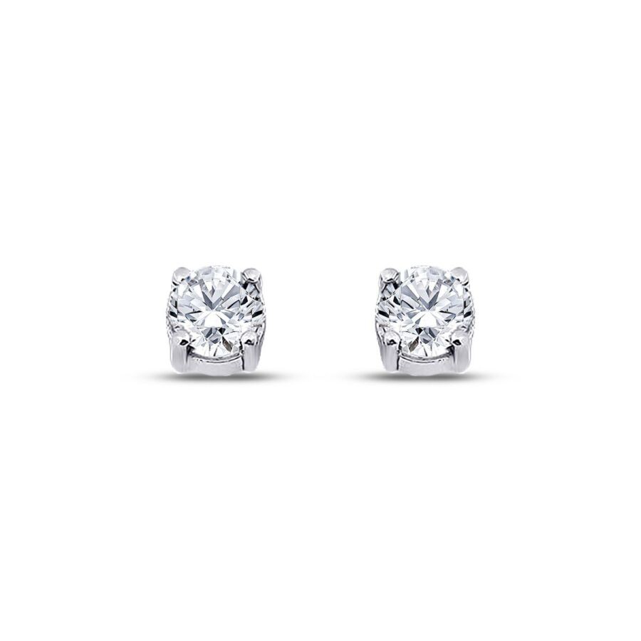 1.01 Carat Diamond Solitaire Earring