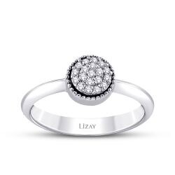 0.14 Carat Diamond Round Ring