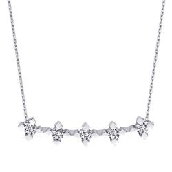 0.32 Carat Diamond Five-Stone Necklace