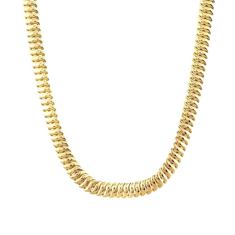 Gold Fischgräten Kette
