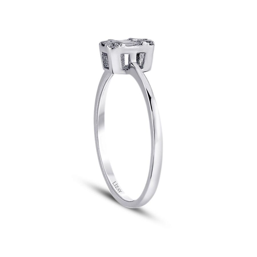 0.12 Carat Diamond Baguette Ring