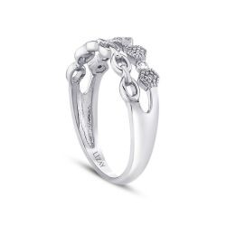 0.08 Carat Diamond Half-Eternity Trend Ring