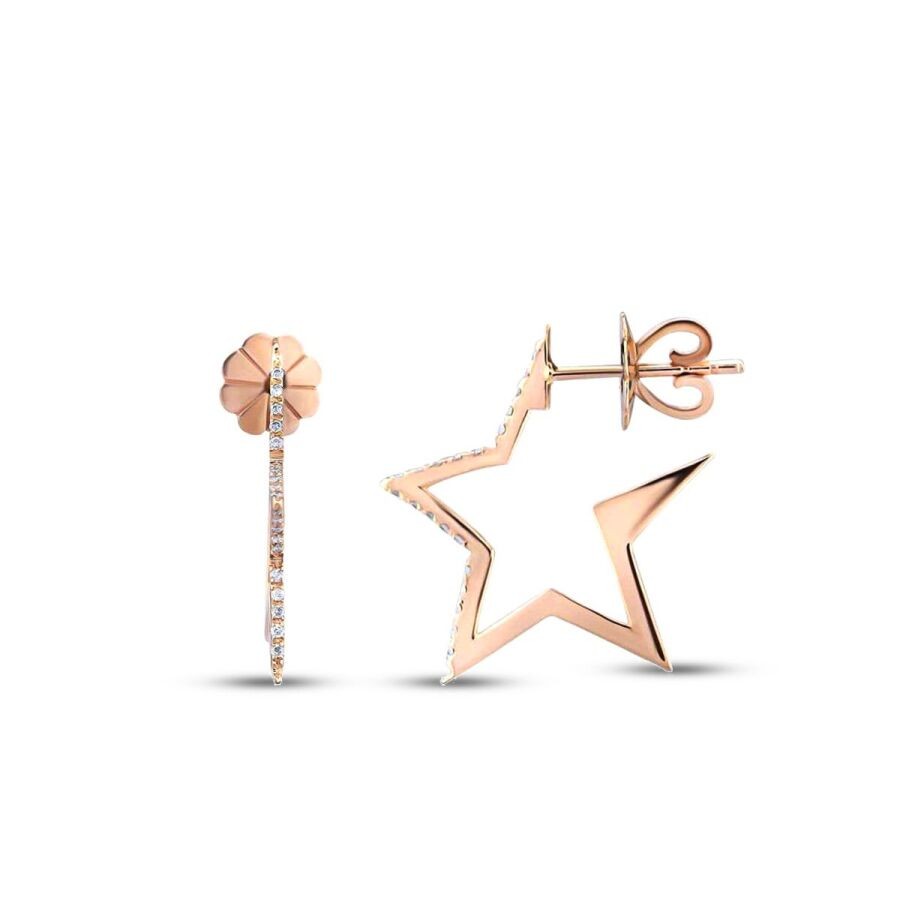 0.10 Carat Diamond Star Ring