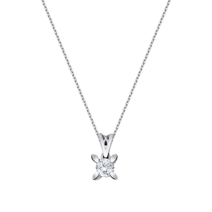 0.25 Carat Diamond Solitaire Necklace