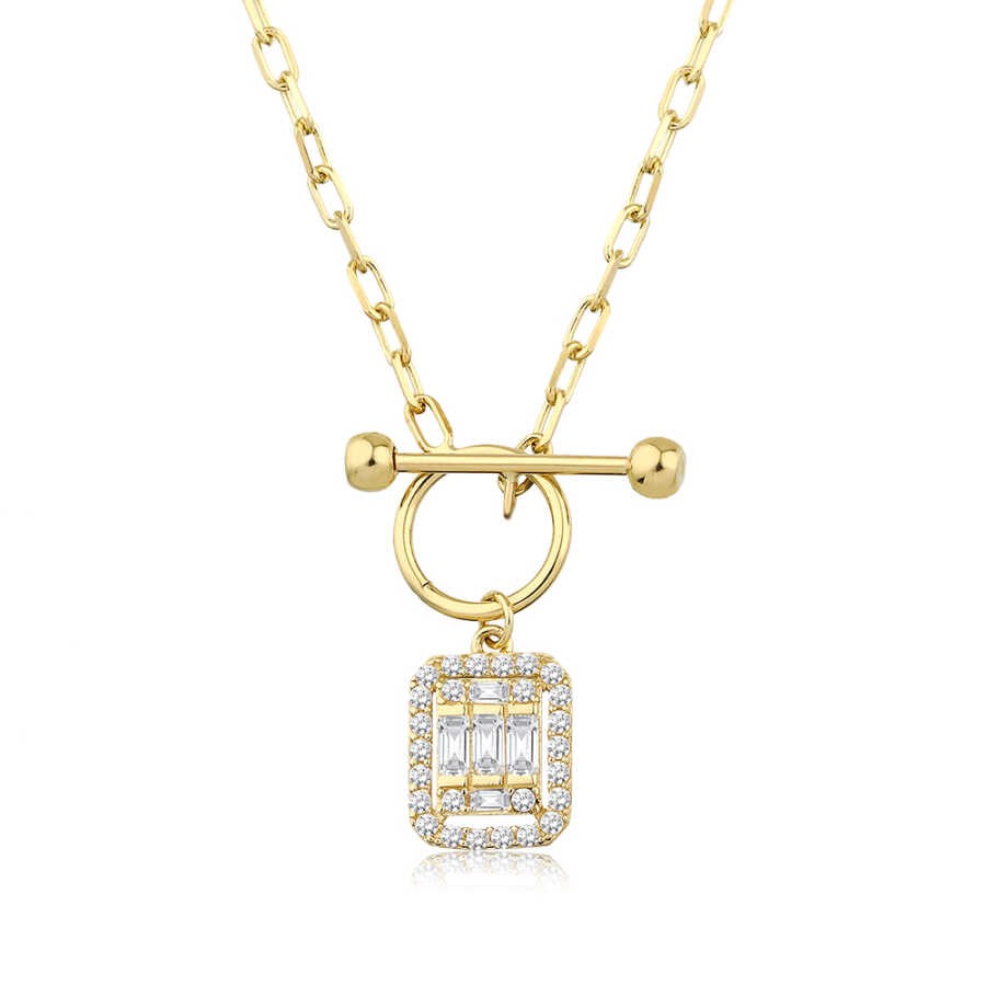 Gold Baguette Trend Halskette