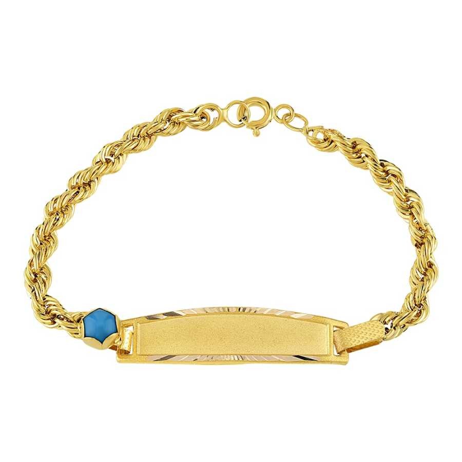 Gold Baby Nameplate Bracelet