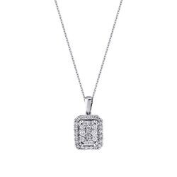 0,32 Karat Diamant Halskette