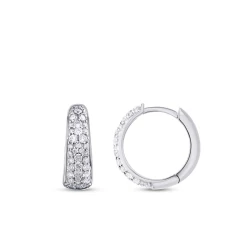 0.83 ct. Diamant Creolen Ohrringe