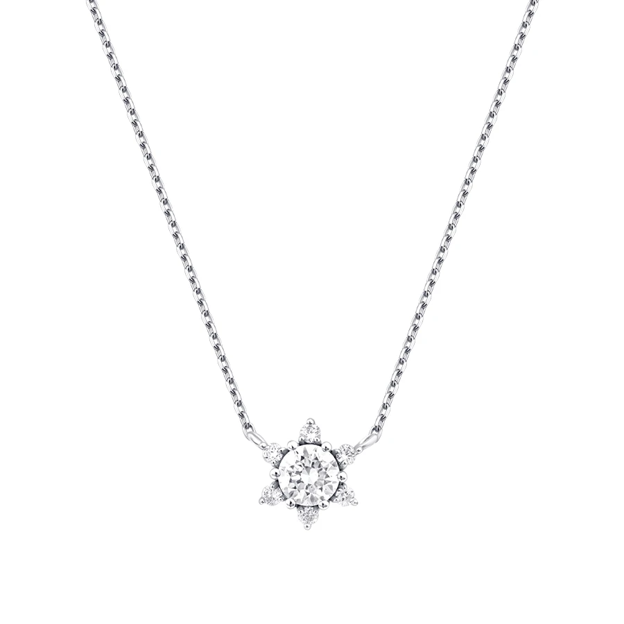 0.29 Carat Diamond Trend Flower Necklace