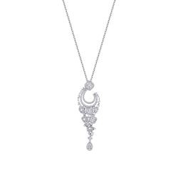 1.70 Carat Diamond Baguette Necklace