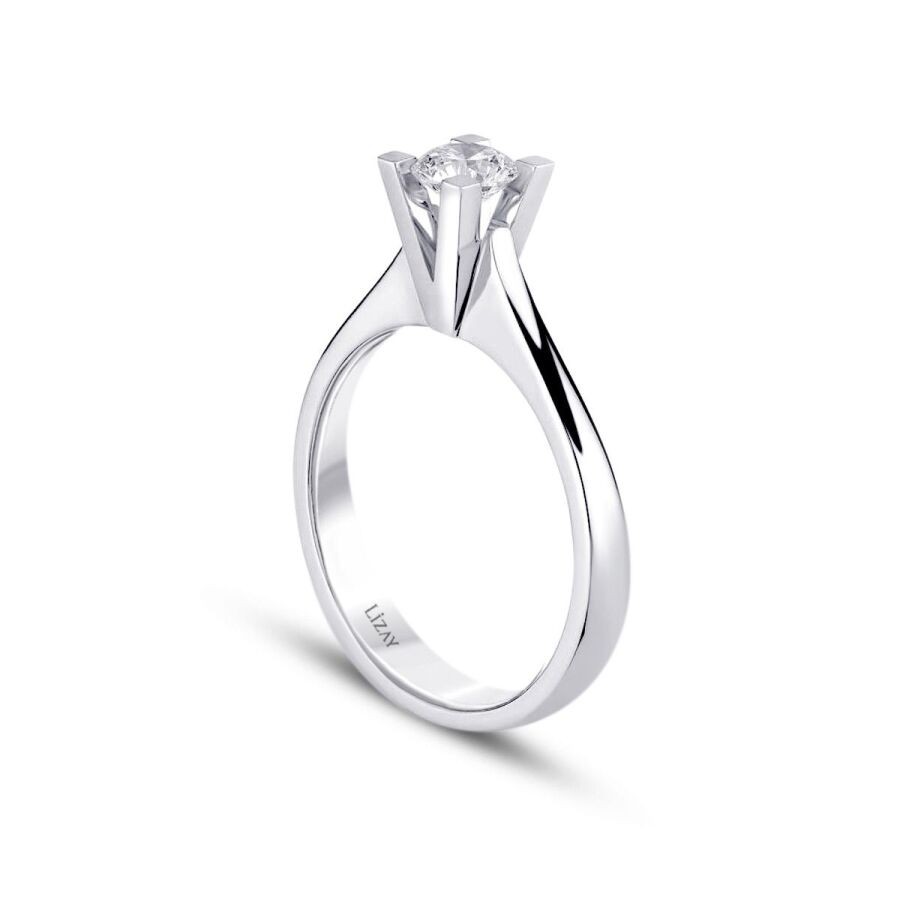 0.40 Carat Diamond Round Solitaire Engagament Ring