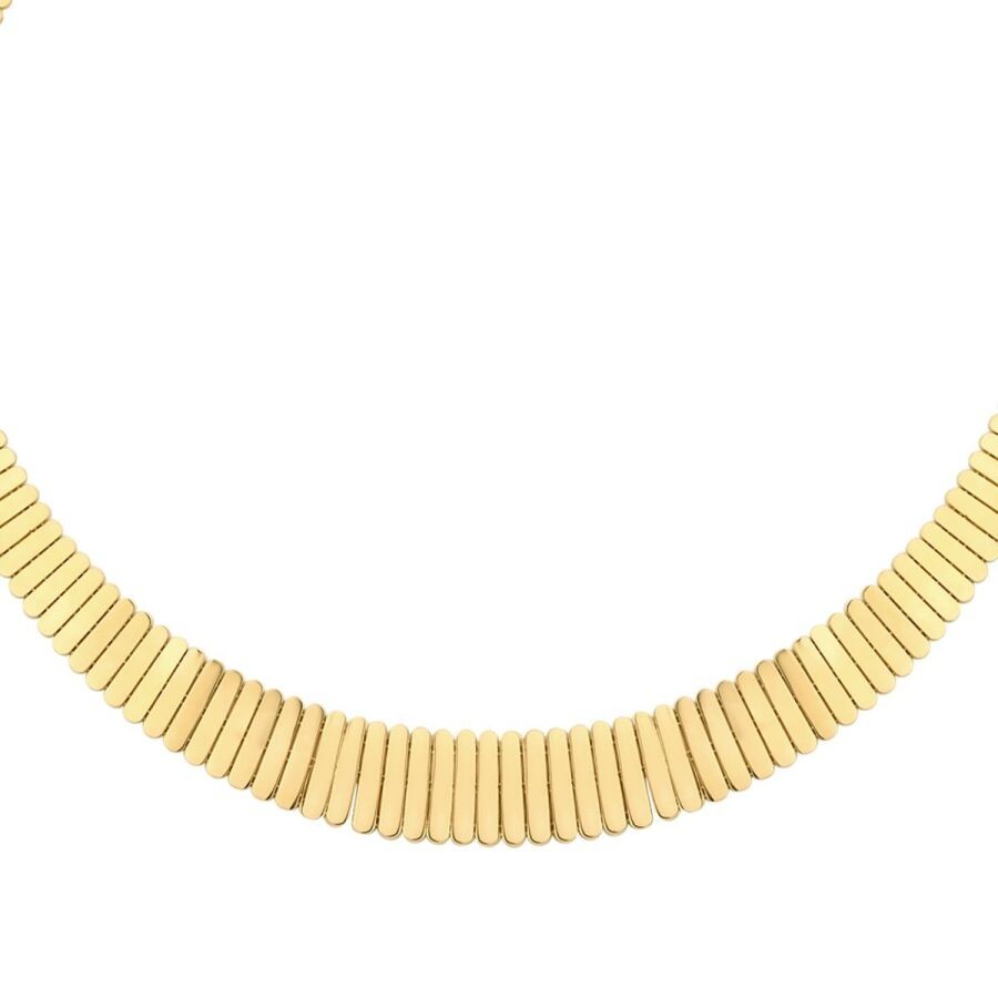 Gold Patterned Necklace