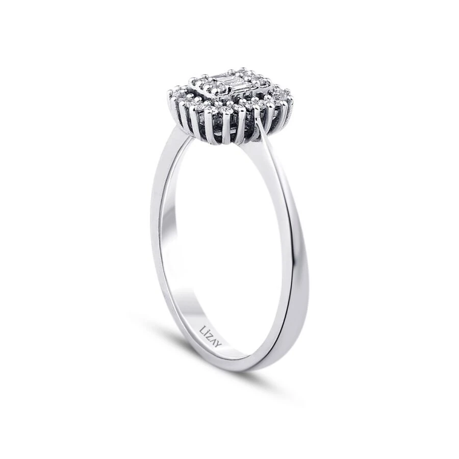 0.19 ct. Diamant Baguette Ring