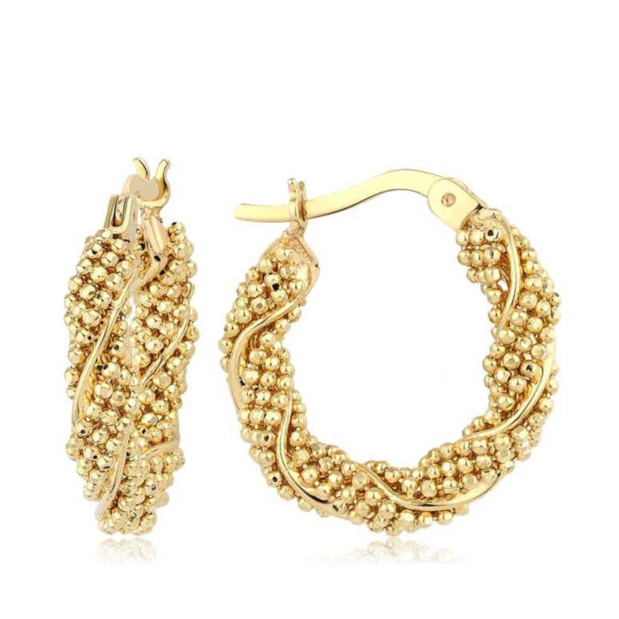 Gold Doric Hoop Earrings