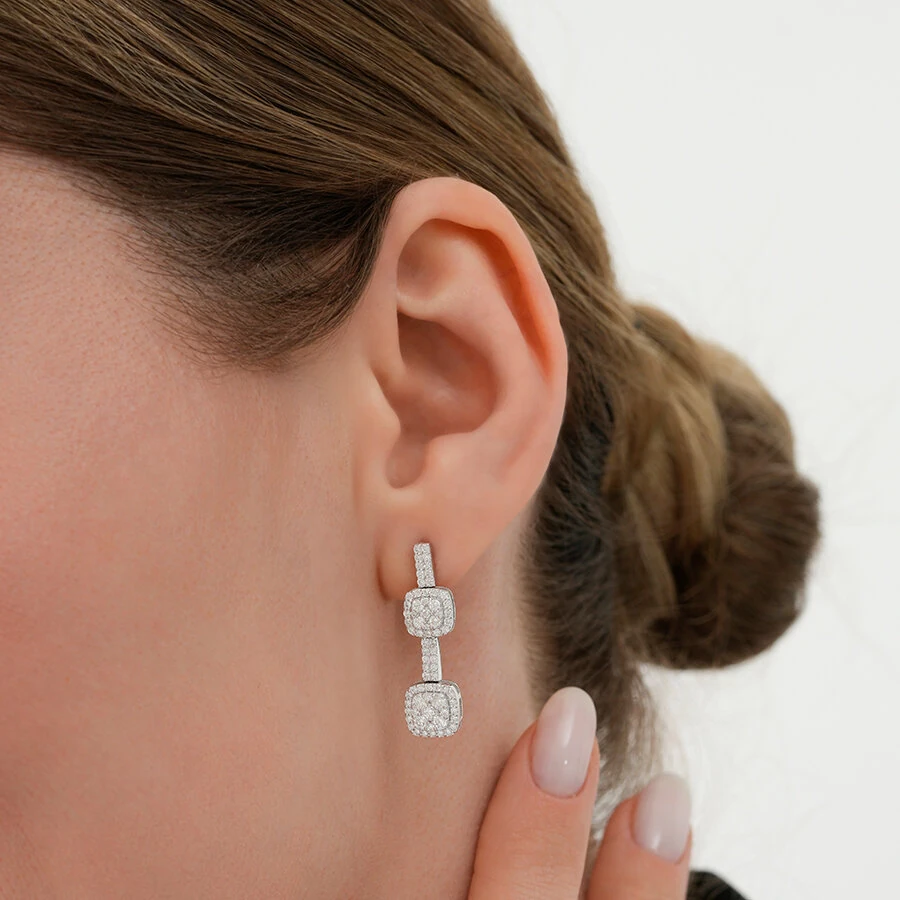 1.21 Carat Diamond Trend Earrings