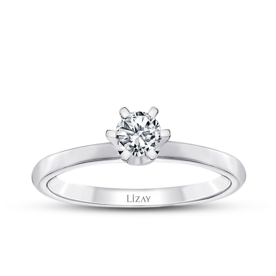 0,30 Karat Diamant Runder Solitär Verlobungsring