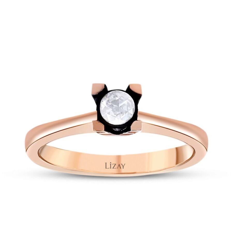 0,10 Karat Diamant Solitär Verlobungsring