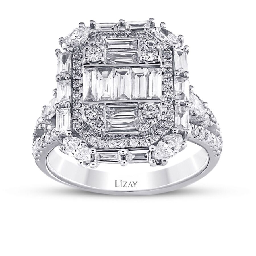 1.59 Carat Diamond Baguette Ring