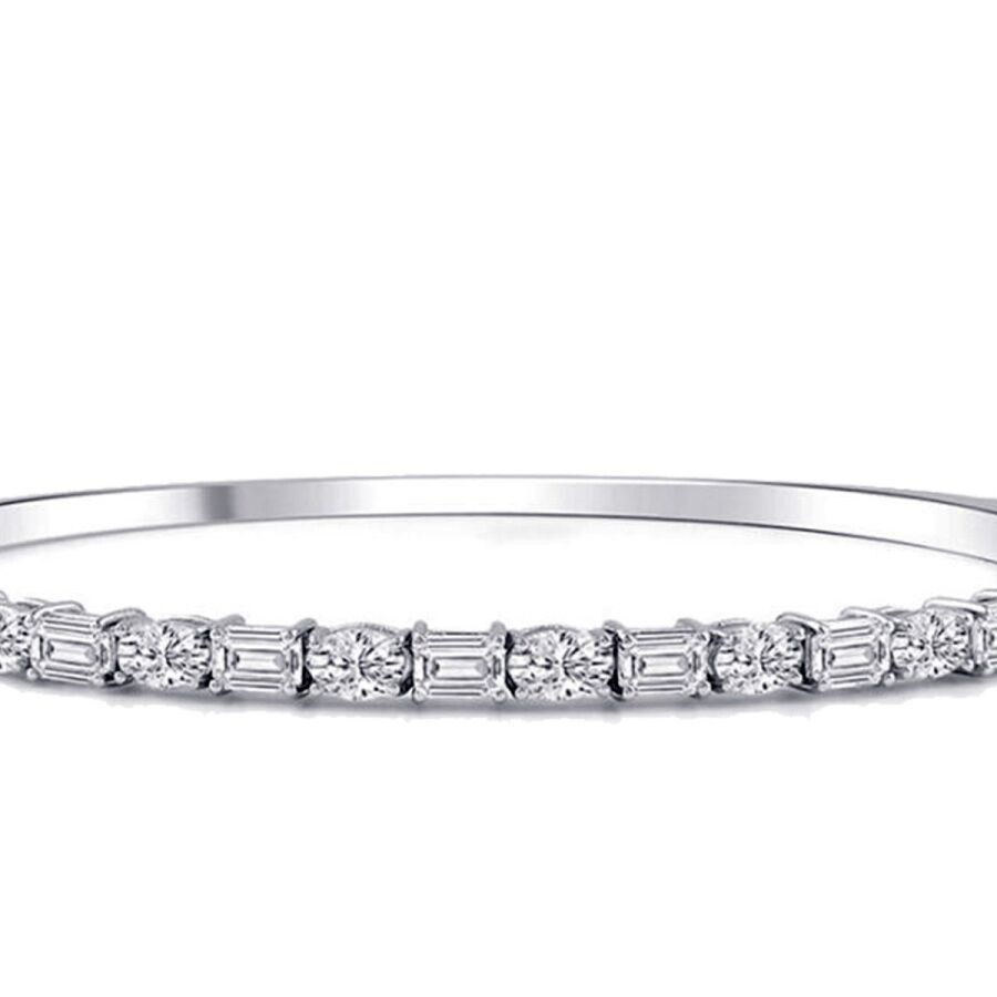 3,32 Karat Diamant Baguette Armreif